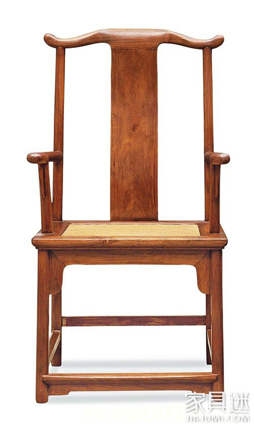 晚明 黄花梨四出头高靠背官帽椅