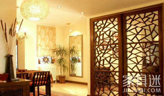 玄关装饰格栅栏