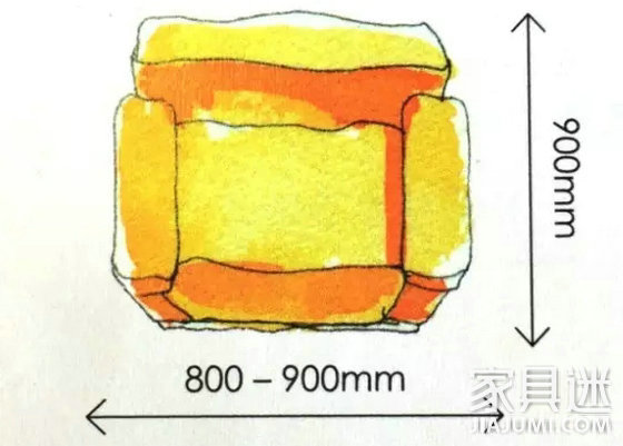 单人沙发尺寸